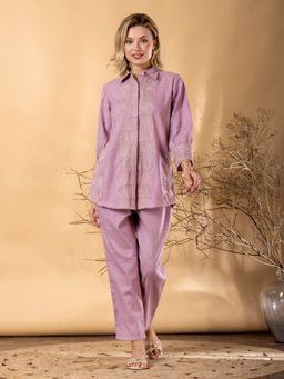 Readiprint - Women Embroidered Cotton Blend Co-Ord Set