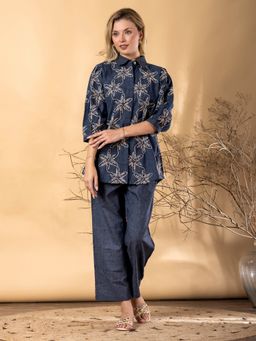 Readiprint - Women Embroidered Cotton Blend Co-Ord Set