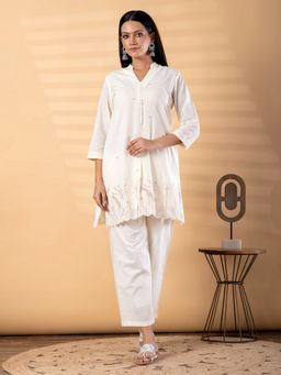 Readiprint - Women Embroidered Pure Cotton Co-Ord Set