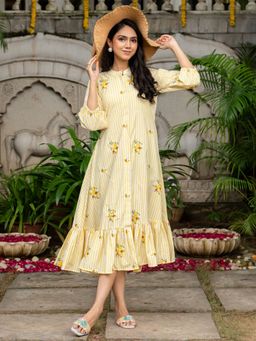 HOUSE OF JAMOTI - Babe Yellow Dress