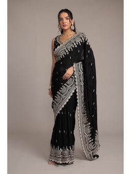 Zari Jaipur - Silk with Embroidered Saree with Unstitched Blouse