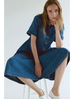 H&M - Women Blue MAMA Before & After Denim Dress