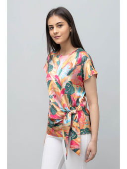PURYS - Multi-Color Printed Regular Fit Top