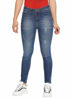 Being Human - Blue Solid Skinny Fit Jeans
