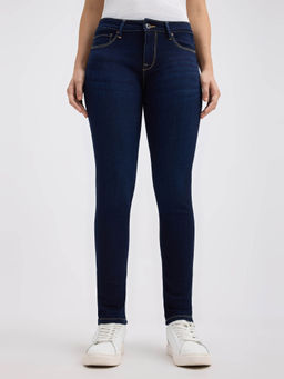 Pepe Jeans - Blue Solid Skinny Fit Jeans