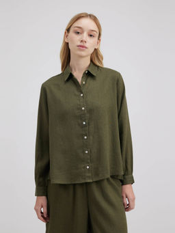 Pepe Jeans - Green Solid Relaxed Fit Shirt