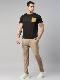 Dida - Men's Beige Regular Sports Activewear Track Pant