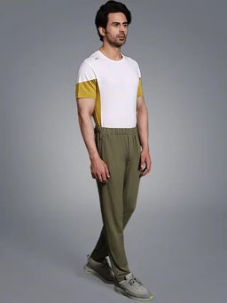 Dida - Men's Olive Regular Sports Activewear Track Pant