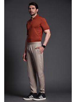 Dida - Men's Beige Regular Sports Activewear Track Pant