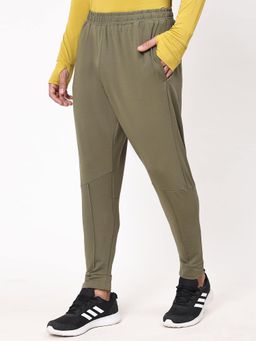 Dida - Men's Olive Regular Sports Activewear Track Pant