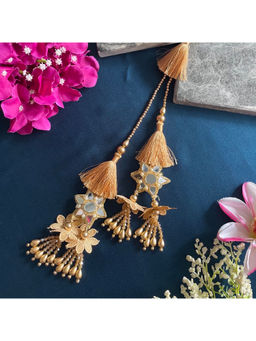 Digital Dress Room - Women Metal Thread Gold Lumba Rakhi