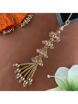 Digital Dress Room - Women Metal Thread Gold Lumba Rakhi