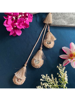 Digital Dress Room - Women Metal Thread Gold Lumba Rakhi