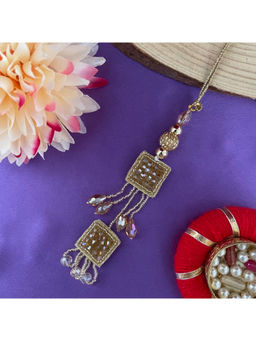 Digital Dress Room - Women Metal Thread Gold Lumba Rakhi