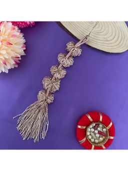 Digital Dress Room - Women Metal Thread Gold Lumba Rakhi