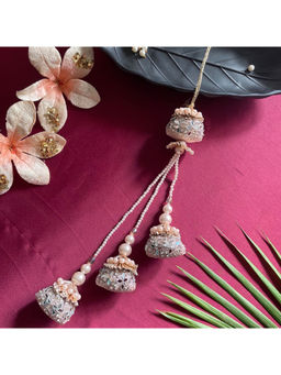 Digital Dress Room - Women Metal Thread Pink Lumba Rakhi