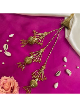 Digital Dress Room - Women Metal Thread Gold Lumba Rakhi