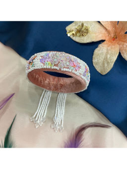 Digital Dress Room - Women Metal Thread Pink Lumba Rakhi