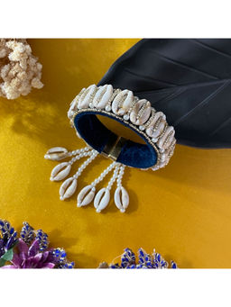 Digital Dress Room - Women Metal Thread Blue Lumba Rakhi