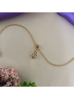 Digital Dress Room - Women Brass Gold Bracelet Rakhi