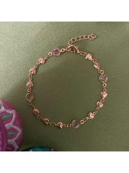 Digital Dress Room - Women Brass Gold Bracelet Rakhi