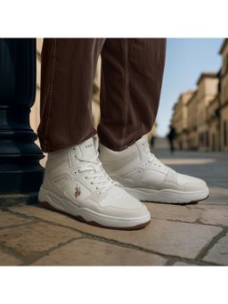 U.S. POLO ASSN. - BRUCE Men Mid Top Sneaker - Off White