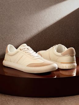 U.S. POLO ASSN. - Gian Stylish Casual Sneakers for Men-Beige