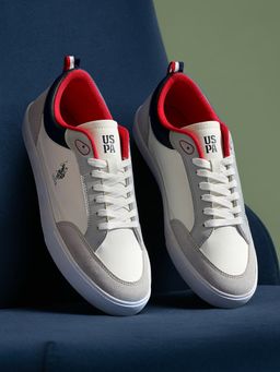 U.S. POLO ASSN. - Grey USPA LUCIAN Stylish Casual Sneakers