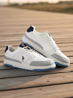 U.S. POLO ASSN. - SIMON 2.0 Stylish Grey Casual Sneakers for Men