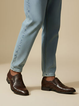 Mochi - Men Brown Formal Loafers