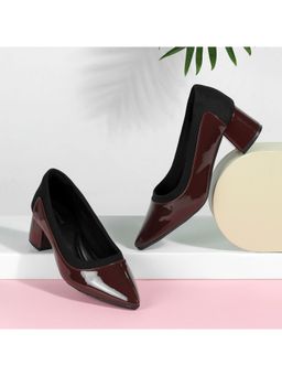Mochi - Women Wine Formal Pump Heels