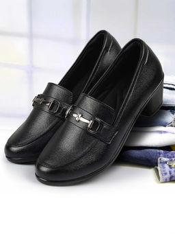 Mochi - Women Black Formal Loafers