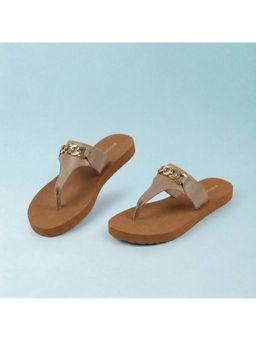Mochi - Womens Beige Casual Flats