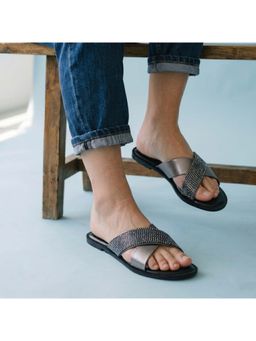Mochi - Women Black Party Flats