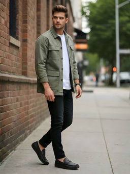 Metro - Men Black Casual Loafers