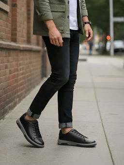 Metro - Men Black Casual Sneakers