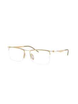 Ray-Ban - Unisex Rectangle Gold colour Frames - 0RX7554321853 (53)