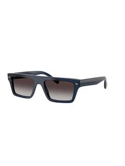 Vogue Eyewear - Men Gradient Grey Lens Rectangle Sunglasses - 0VO5741SI31438G53