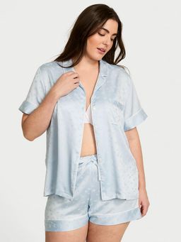 Victoria's Secret - Glazed Satin Short with Shirt (Set of 2)