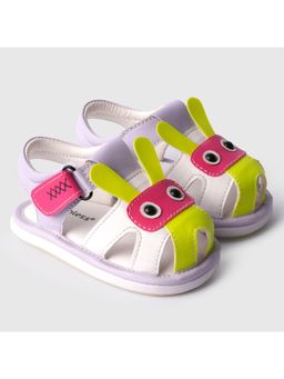 toothless - Girls Lavender Bunny Design with Cushioned Comfort Booties