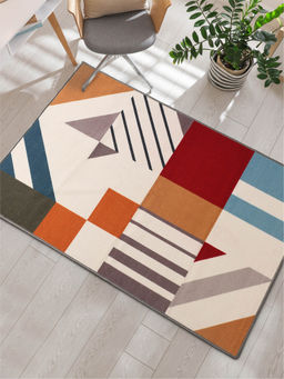 Urban Space - 3D Digital Carpet for Living Room, Rug for Bedroom with Anti Slip Backing