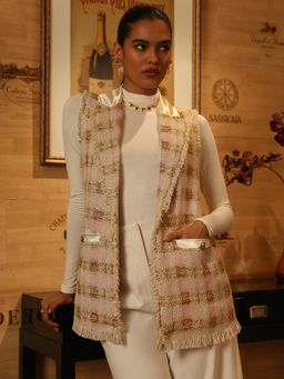 Label Deepika Nagpal - Cream Tweed Jacket