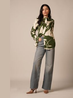 Advait - Kaee Oversized Green Shirt