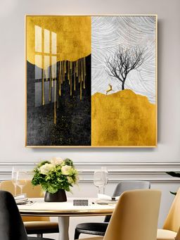 The Next Decor - Majestic Tree Glass Finish Square Wall Art