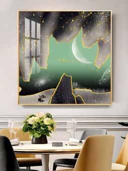 The Next Decor - Moonbeam Majesty Glass Finish Square Wall Art