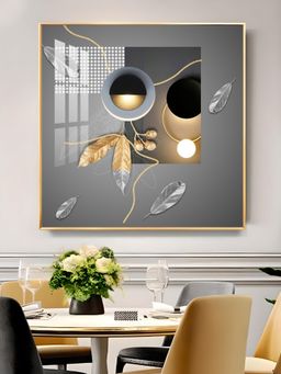 The Next Decor - Ethereal Eclipse Glass Finish Square Wall Art