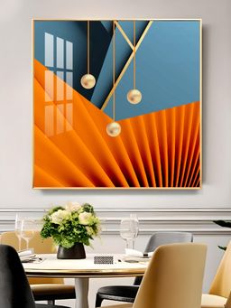 The Next Decor - Chromatic Symphony Glass Finish Square Wall Art