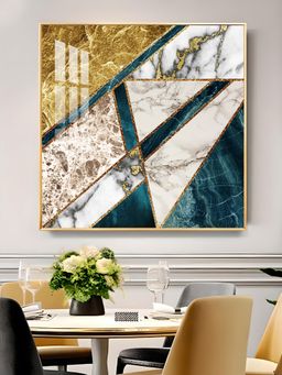 The Next Decor - Luxe Serenity Glass Finish Square Wall Art