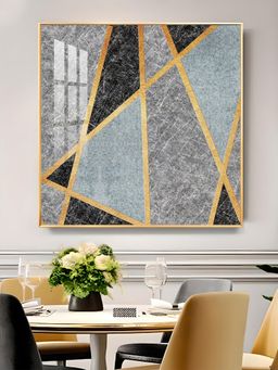 The Next Decor - Modern Muse Glass Finish Square Wall Art