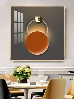 The Next Decor - The Hanging Sun Glass Finish Square Wall Art